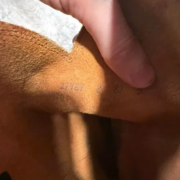 Vintage Durango Campus Leather Knee High Boots 7.5 8 Brown - Picture 9 of 9